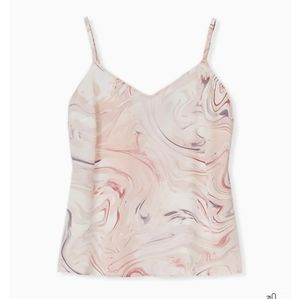 Torrid Sophie-Light Pink Marble Charmeuse Swing Cami